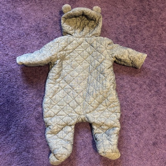 Gap Baby Quilted Chambray Bunting, 3-6 Months - Picture 5 of 6